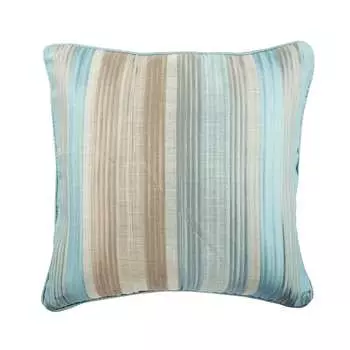 The HomeCentric Aqua Throw Pillow Cover Шелковая жаккардовая наволочка Наволочка в квадратную полоску Диван-кровать Синяя наволочка Пасха - Aqua Martini 12 x 12 inch синий