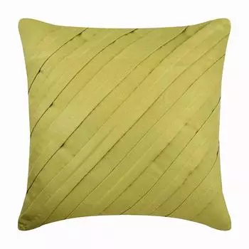 The HomeCentric Диван Apple Green Наволочки Текстурированные защипы Однотонная наволочка для подушки Наволочка для подушки Искусственная замша Наволочки для подушки Пасха - Современный Apple Green 14 x 14 inch зелёный