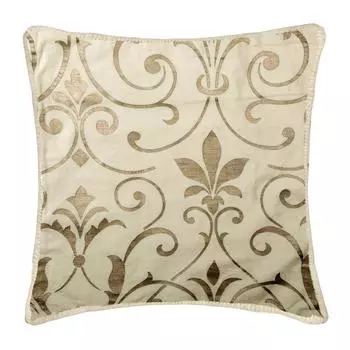 The HomeCentric Изготовленный на заказ европейский чехол, декоративная наволочка, белый бархат, наволочки, наволочка ручной работы, викторианский, медно-белый 12 x 12 inch белый