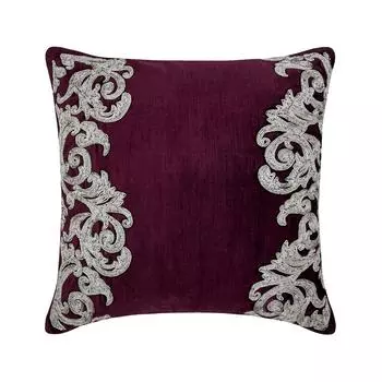 The HomeCentric Zipper Plum Pillow Shams Накидки для подушек с цветочной каймой из бисера Наволочки для подушек Бархатные накладки для подушек Накладки для подушек Contemporary - Art Nouveau