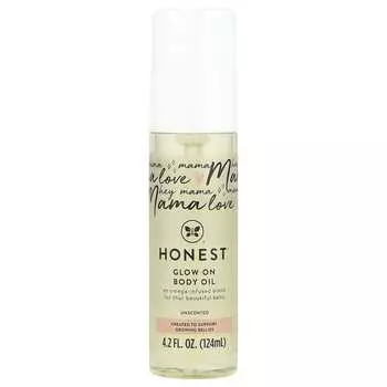 The Honest Company, Glow On Body Oil, Unscented, 124 ml (4.2 fl oz)