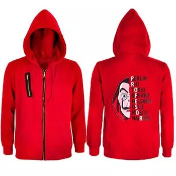 The House Dali Of Paper Zipper Hoodies Jacket Tops M