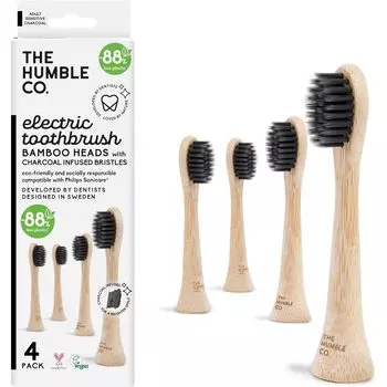 THE HUMBLE Bamboo электрическая зубная щетка сменная щетка чувствительная к CO. (для Sonicare) чёрный