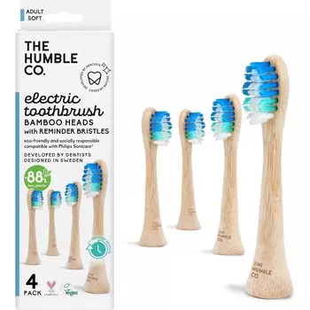 THE HUMBLE Сменная щетка для бамбуковой электрической зубной щетки CO. (для Sonicare) синий