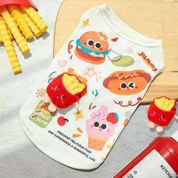 The Ice Silk Summer Thin Breathable and Cool Clothing for PetsDogs and Cats Is Cute XS