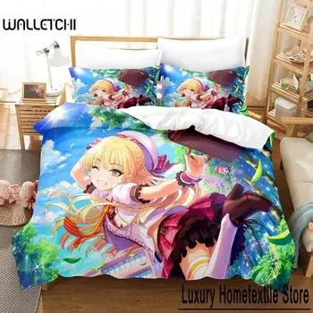 THE iDOLM@STER Cinderella Girls Starlight Stage Bedding Set Single Twin Full Queen King Size Bed Set Bedroom Duvet cover Sets 70x133cm 2pcs