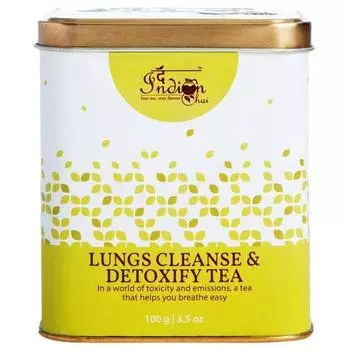 The Indian Chai – Чай для очищения легких и детоксикации 100 г | Травяной чай против курения с корнем лопуха и корнем валерианы