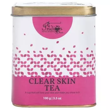 The Indian Chai - Чистый чай для кожи 100 г с розой, ромашкой, лавандой и шалфеем для сияния кожи, натуральный травяной чай для улучшения красоты