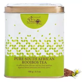 The Indian Chai - южноафриканский чай ройбуш 100 г, чистое наслаждение, богатый антиоксидантами травяной напиток для релаксации и хорошего самочувствия