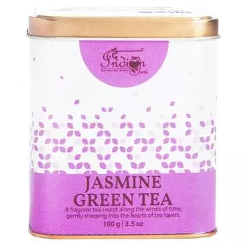 The Indian Chai – Жасминовый зеленый чай 100 г | Средство для релаксации | Богат антиоксидантами | Поддержка пищеварения | Здоровье сердца