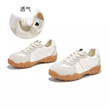 The inner height of the kapibara toe head is increased by 2.5cm. Retro leather Dexun shoes 2025 autumn new versatile Forrest Gump shoes 35