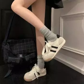 ~ The inner height of the thick-soled little white shoes for women with big heads and ugly cute shoes increases in spring and autumn 35