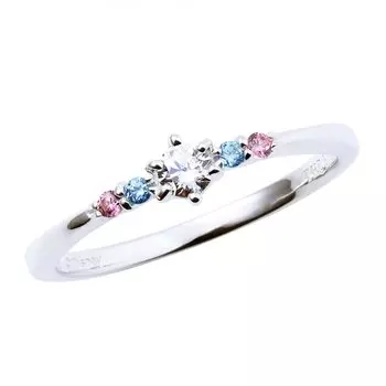 THE KISS 9 Little Mermaid Disney Princess BOX с сообщением Ariel Ring Simple [The Kiss] [Disney Collection] DI-SR1212CZ Нет. [Оригинальная открытка] Женщины