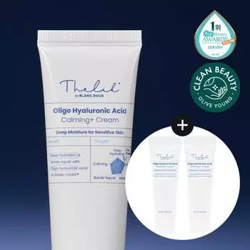 The Lab by Blanc Do Успокаивающий+ крем с низкомолекулярной гиалуроновой кислотой (80мл оригинального продукта + 20мл дополнительный подарок), Корейская косметика