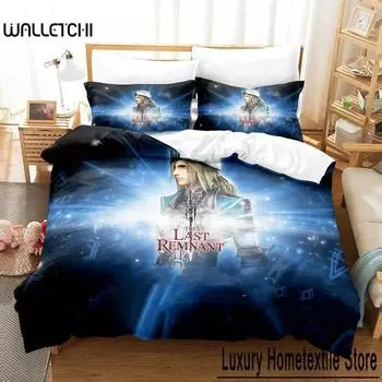The Last Remnant Bedding Set Cartoon Anime three-piece set Adult Kid Bedroom Duvetcover Sets 3D Kawaii quarto masculino twin set 70x133cm 2pcs