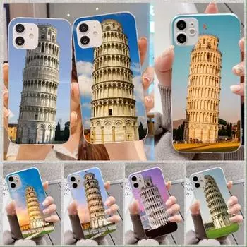 The Leaning Tower Of Pisa Phone Case For IPhone 14 13 12 11 XS X 8 7 6 Plus Mini Pro Max SE 2022 Soft Transparent Phone Cover iPhone 14