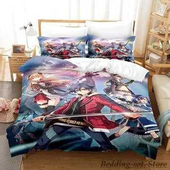 The Legend of Heroes Bedding Set Single Twin Full Queen King Size Bed Set Adult Kid Bedroom Duvetcover Sets Anime 70x133cm 2pcs