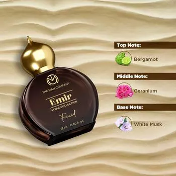 The Man Company 100% безалкогольные аттарные духи для мужчин Коллекция Фарида Эмира 12ML