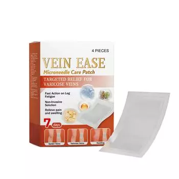 The Microneedle Patch For Relieving Varicose Veins In The Legs Improves Blood Circulation, Providing Breathability And Comfort. One Size белый