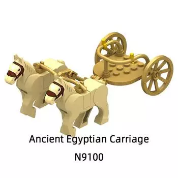 The N9100 Ancient Egyptian Carriage Model Blocks MOC Bricks Set Gifts Toys