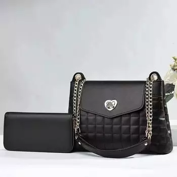 The New Female Bag Popular Fashion Large Capacity Crossbody Bag Women All Fashion Small Fragrant Wind Ring-lattice Female Bag .