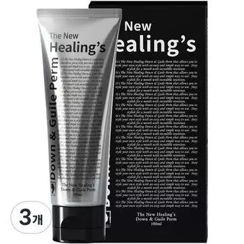 The New Healings Down & Guil Perm, 100 мл, 3 шт, лучшие мужские средства для волос Кореи