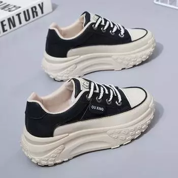 The New Retro Women Shoes Spring Platform Shoes Casual Sneakers Versatile Fashion Designer Shoes High Quality Women Sneakers 35