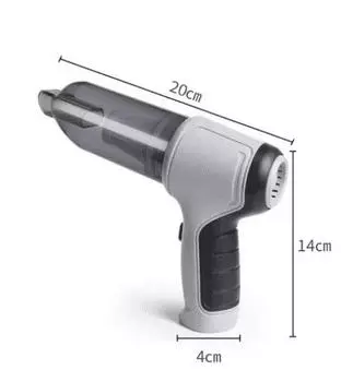 The new three-in-one wireless charging car vacuum cleaner handheld high-power car interior vacuum 0 серый