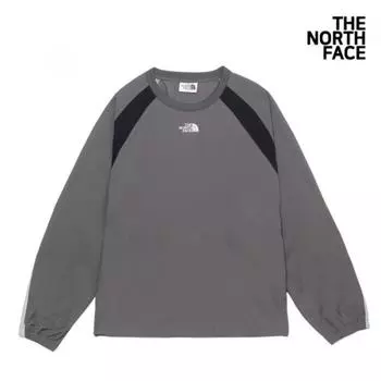 The NorTh Face Bandon Woven Crewneck Long Sleeve T shirT 085(XS)
