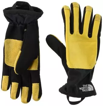The North Face Camping Work Flame Heat for Camping and Size L Gloves, Unisex, Retardant, Resistant, Heavy-Duty, Outdoors, Yellow/Black,