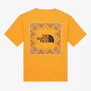 The North Face Мужская футболка с коротким рукавом и банданой nT7ur13f MANGO/090(S)