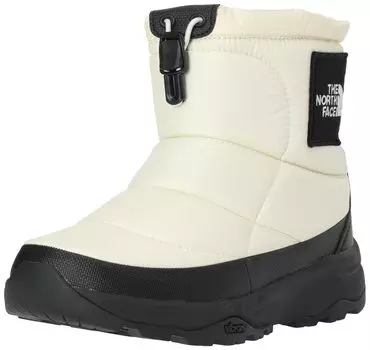 The North Face Nuptse Bootie WP Logo Gardenia Size 7 Short, White/TNF Black,