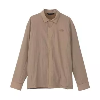 The North Face October Mid Warm and Kelp Size M Men s Shirt, Anti-Static, Tan,