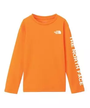 The North Face TNF Be Free Russet Size 150 L/S Tee, Orange,