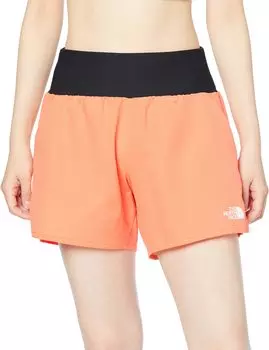 The North Face Vented Mesh UV Dusty Coral Size M Women s Shorts, Water-Repellent, Stretch, Protection, Orange,