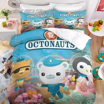 The Octonauts Cartoon Love Child Duvet Cover Set HD Comforter Cover for Kids Bedding Sets Bedclothes Bedroom Decor Baby 120x150cm