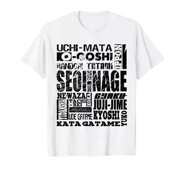 THE OF JUDO Judo Judo A-Z T-shirt T-shirt T-shirt T-shirt белый