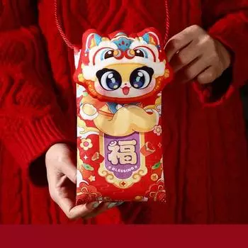 The Of Year Snake Red Envelope Fabric Bag Creative Spring Festival Plush Child Style A