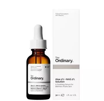 The Ordinary Aloe 2% + NAG 2% раствор 30мл белый