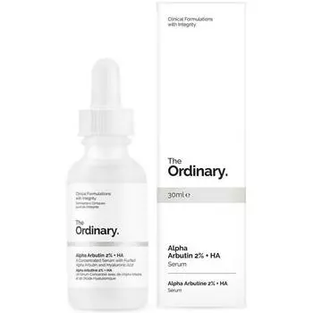 The Ordinary Alpha Arbutin 2% + HA 30 мл, Осветляющий кожу, Увлажняющий, Корейская косметика, Kbeauty, образец