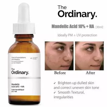 THE ORDINARY Mandelic Acid 10%+HA 30ml AUTHENTIC STORE