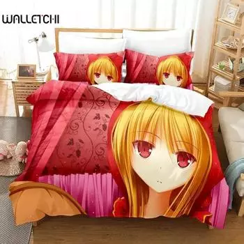 The Pet Girl of Sakurasou Bedding Set Single Twin Full Queen King Size Bed Set Adult Kid Bedroom Duvet cover Sets 3D Anime Bed 70x133cm 2pcs