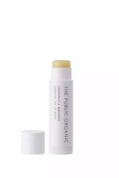 The Public Organic Moisturizing Lip Naturally Derived 4g Bergamot Essential Lip Balm Lipstick Сделано в Японии [Органический сертифицирован] 100% (Грейпфрут &