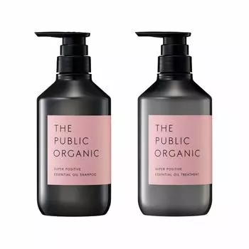The Public Organic Shampoo Treatment Set Repair Best Cosmetics 480 мл 480 мл Amino Acid Aroma Essential Oil Hair Care Сделано в Японии [Серия Damage]