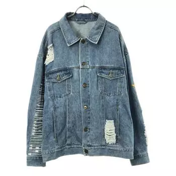 The Quintessential Quintuplets Nakano May embroidery Denim Jacket Men s Used