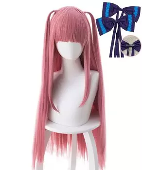 The Quintessential Quintuplets Wig Anime Cosplay Character Nakano Family Gotoyome with Hair Ornament [milky time] (Nino Wig)