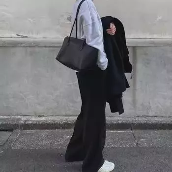 The Row Terrasse Genuine Leather Large Shoulder Tote Bag