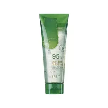 The Saem 1+1+1 Jeju Vivid Успокаивающий гель с алоэ 95% 250 мл (3 всего), 250 мл, 3 успокаивающих геля с алоэ