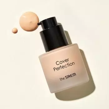 The Saem Cover Perfection Concealer Foundation Mini 15мл 3 цвета,корейская косметика, KPOP 1.0 Clear Beige