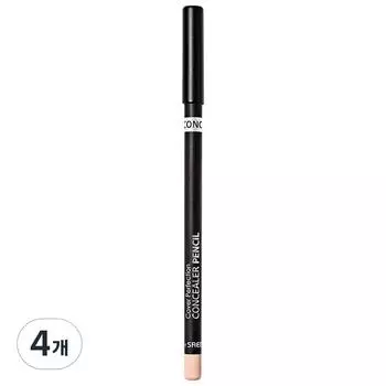 The Saem Cover Perfection Concealer Pencil 1.4g, 1.0 Clear Beige, 4 pcs.
